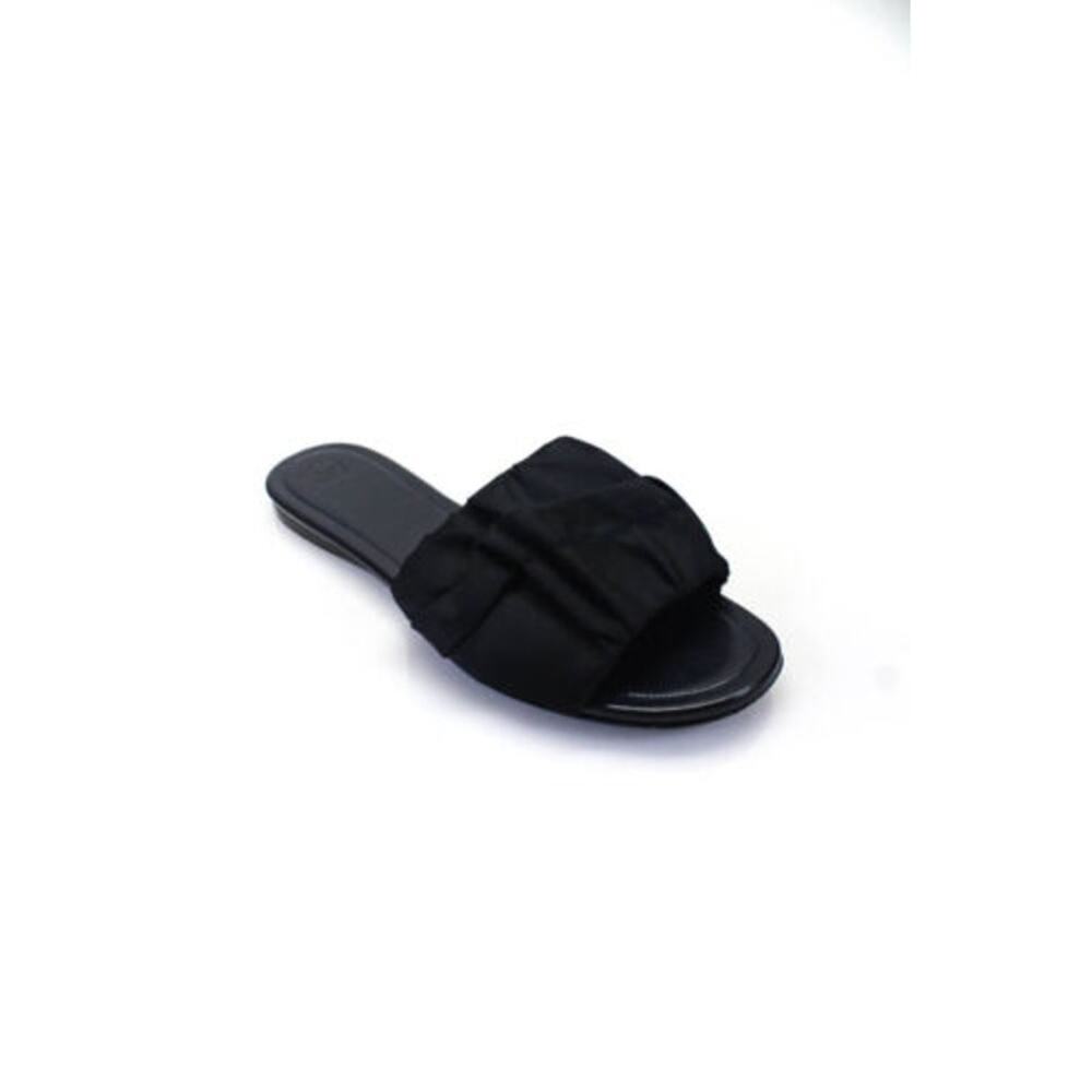 The Row Womens Ellen Pleated Nylon Flat Slides Sandals Sz 36